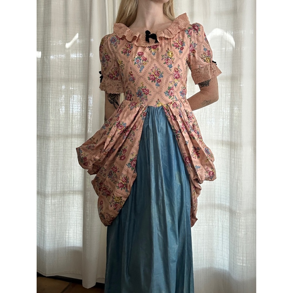 Vintage 60s does 1700s costume Marie Antoinette dress